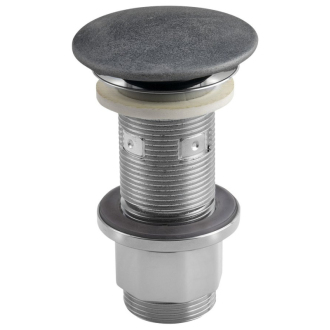 Umývadlová výpusť 5/4“, click-clack, betónová zátka, 10-80mm, strieborná FG919