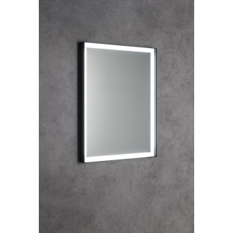 SORT zrkadlo s LED osvetlením 60x80cm, senzor, 2700-6500K, čierna mat ST080S