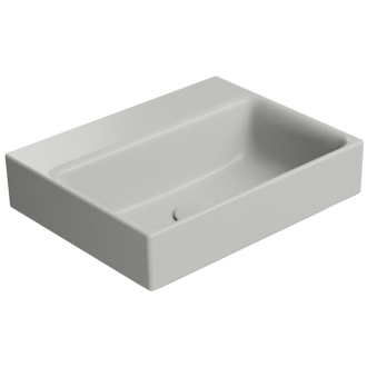 NUBES keramické umývadlo 40x32cm, brúsená spodná hrana, bez otvoru, cenere mat 96849017