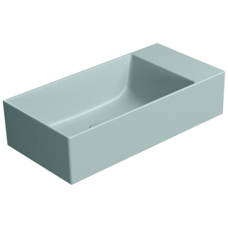 KUBE X keramické umývadlo 50x25cm, bez otvoru, pravé/ľavé, ghiaccio mat 9486015