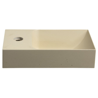 PICCOLINO betónové umývadlo 30,8x17cm, batéria vľavo, žltá PK30022
