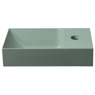 PICCOLINO betónové umývadlo 30,8x17cm, batéria vpravo, zelená PK30523
