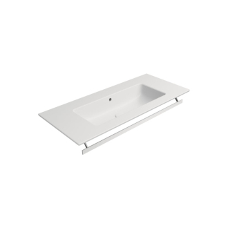 PURA keramické umývadlo Slim 102x46cm, bez otvoru, biela mat 8886009