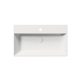 KUBE X keramické umývadlo 80x47cm, brúsená spodná hrana, biela mat 94229109