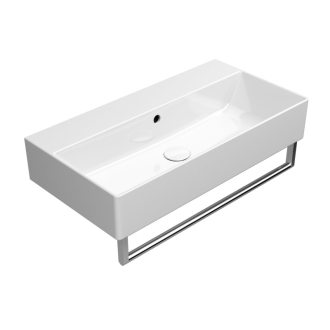 KUBE X keramické umývadlo 70x37cm, brúsená spodná hrana, bez otvoru, biela 94559011