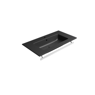 PURA keramické umývadlo Slim 82x46cm, čierna mat 8885126