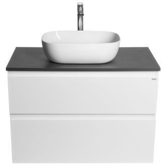 ALTAIR skrinka s doskou 87,5 cm, biela/antracit bridlice AI290-03