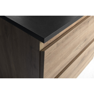 ALTAIR skrinka s doskou 78,5 cm, dub emporio/antracit bridlice AI380-02