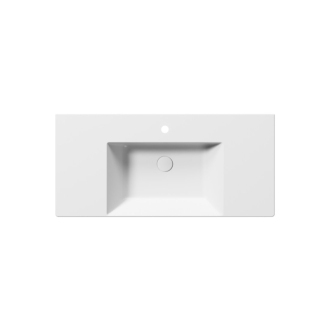 KUBE X keramické umývadlo 100x47cm, s odkladacími plochami, biela mat 9451109