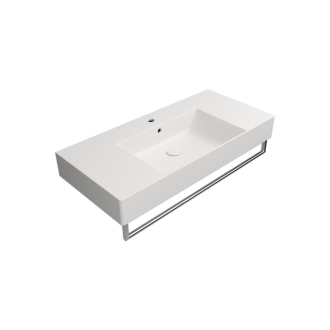 KUBE X keramické umývadlo 100x47cm, s odkladacími plochami, biela mat 94519109