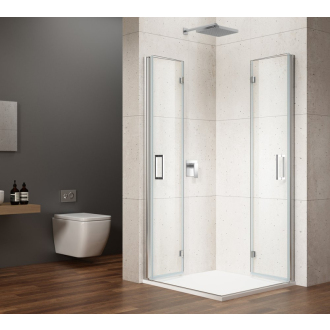 LORO štvorcový sprchovací kút 700x700 mm, rohový vstup