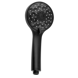 Ručná masážna sprcha, 4 režimy sprchovania, priemer 101mm, ABS/čierna mat 1204-02B