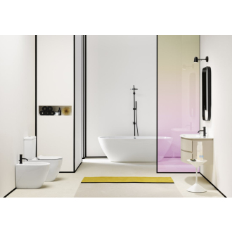 PURA WC kombi, spodný/zadný odpad, biela ExtraGlaze WCSET881711-PURA