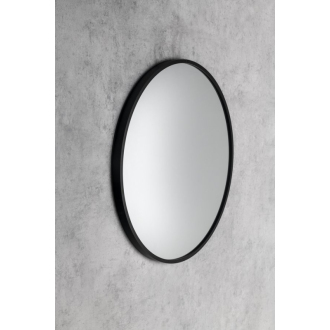 NOTION SLIM okrúhle zrkadlo v ráme ? 40cm, čierna mat NT400