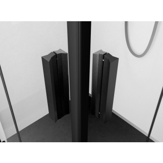 ZOOM BLACK štvorcový sprchovací kút 900x900mm, rohový vstup ZL4915BL-02