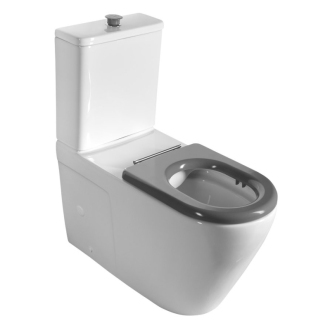 MEDIC RIMLESS WC kombi misa s nádržkou, spodný/zadný odpad, biela MC102