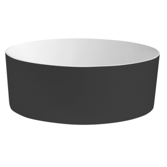 THIN umývadlo na dosku, Rockstone, ? 38 cm, carina/biela mat WN548-41