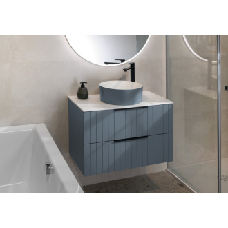 THIN umývadlo na dosku, Rockstone, ? 38 cm, siena/biela mat WN548-42