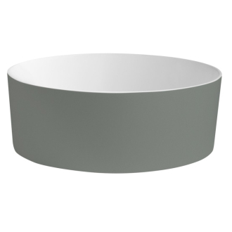 THIN umývadlo na dosku, Rockstone, ? 38 cm, verde/biela mat WN548-44
