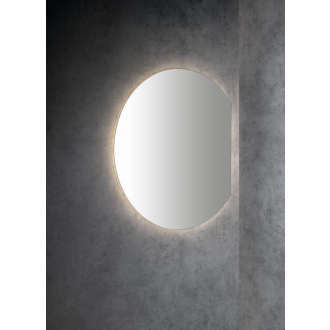 DARA CUT zrkadlo s LED podsvietením 20W, ? 100x90cm, vykurovacia fólia 30562CI