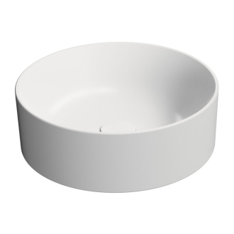 KUBE X keramické umývadlo na dosku, priemer 40cm, biela mat 942609