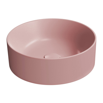 KUBE X keramické umývadlo na dosku, priemer 40cm, blush mat 942624