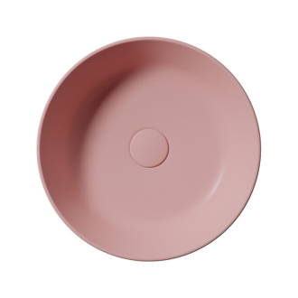 KUBE X keramické umývadlo na dosku, priemer 40cm, blush mat 942624