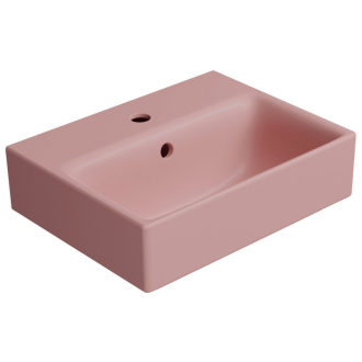 NUBES keramické umývadlo 40x32cm, brúsená spodná hrana, blush mat 96849124