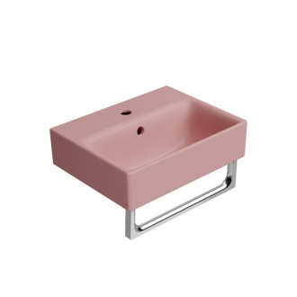 NUBES keramické umývadlo 40x32cm, brúsená spodná hrana, blush mat 96849124