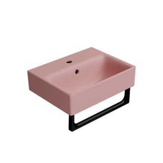 NUBES keramické umývadlo 40x32cm, brúsená spodná hrana, blush mat 96849124
