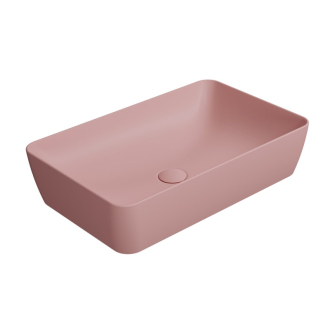 NUBES keramické umývadlo na dosku 60x38cm, blush mat 903624