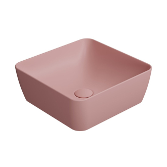SAND/NUBES keramické umývadlo na dosku 38x38cm, blush mat 903824
