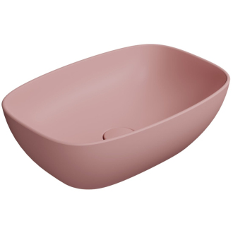 NUBES keramické umývadlo na dosku 50x35cm, blush mat 978424
