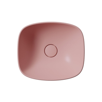NUBES keramické umývadlo na dosku 40x35cm, blush mat 978524