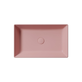 KUBE X keramické umývadlo na dosku, 60x37cm, blush mat 945324