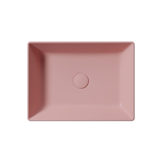 KUBE X keramické umývadlo na dosku, 50x37cm, blush mat 942924