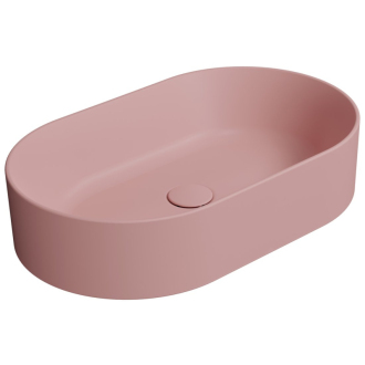 KUBE X keramické umývadlo na dosku, 60x37cm, oválne, blush mat 945824