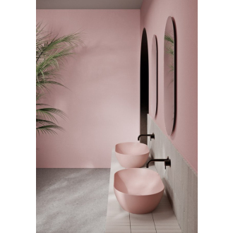 PURA keramické umývadlo na dosku 60x37cm, blush mat 883424