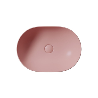 PURA keramické umývadlo na dosku, 50x35cm, blush mat 886024