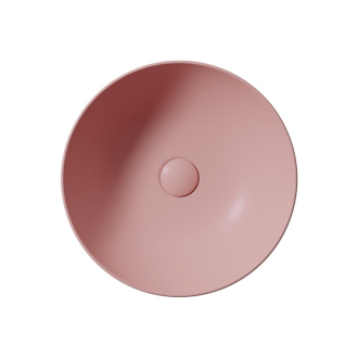 PURA keramické umývadlo na dosku, priemer 42cm, blush mat 885124