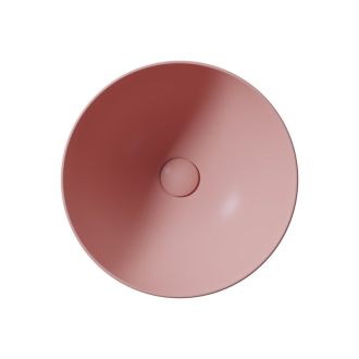 PURA keramické umývadlo na dosku, priemer 42cm, blush mat 885224