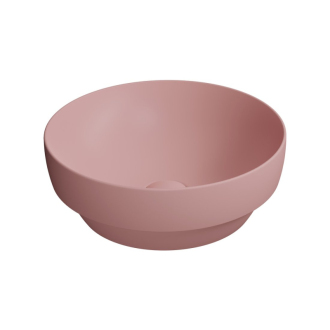 PURA keramické umývadlo na dosku, priemer 40cm, blush mat 884624