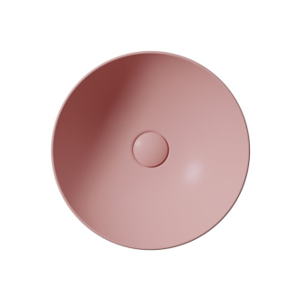 PURA keramické umývadlo na dosku, priemer 40cm, blush mat 884624