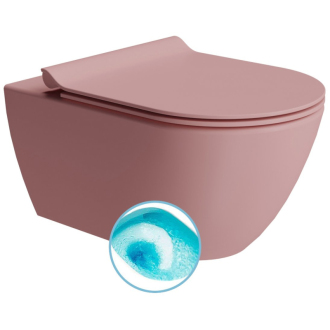PURA závesná WC misa, Swirlflush, 36x55cm, blush dual-mat 881524