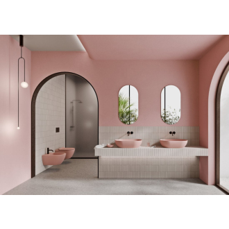 PURA závesná WC misa, Swirlflush, 36x55cm, blush dual-mat 881524