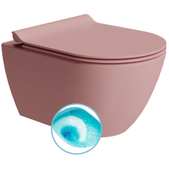 PURA závesná WC misa, Swirlflush, 36x50cm, blush dual-mat 881624