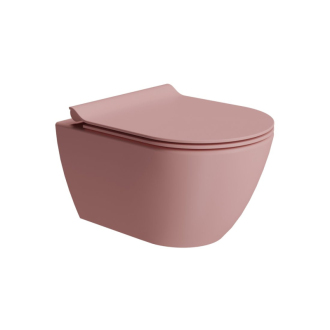 PURA závesná WC misa, Swirlflush, 36x50cm, blush dual-mat 881624
