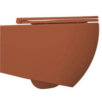 INFINITY závesná WC misa, Rimless, 36,5x53cm, terracotta 10NF02004-2U