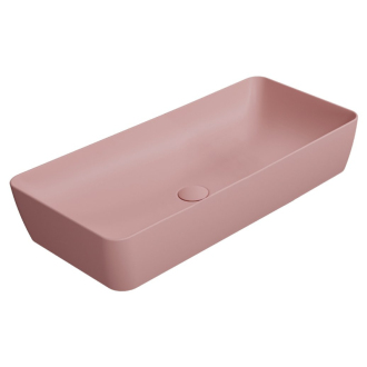 NUBES keramické umývadlo na dosku 80x40cm, blush mat 904024