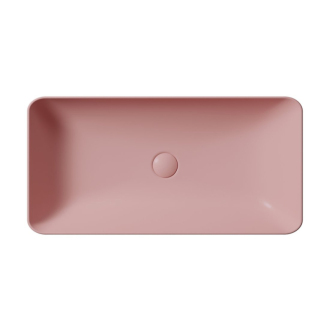 NUBES keramické umývadlo na dosku 80x40cm, blush mat 904024